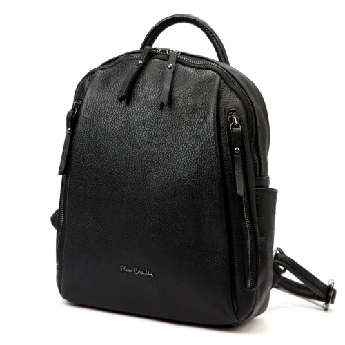 Pierre Cardin 1858 FRZ fekete női bőr hátizsák 26 x 30 x 11 cm 