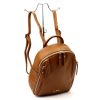 Pierre Cardin 1858 FRZ konyak női bőr hátizsák 26 x 30 x 11 cm 