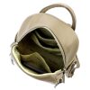 Pierre Cardin 1858 FRZ taupe női bőr hátizsák 26 x 30 x 11 cm 