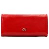 Cavaldi GD24-ML piros női rostbőr pénztárca 18.5 x 9.5 x 3.5 cm