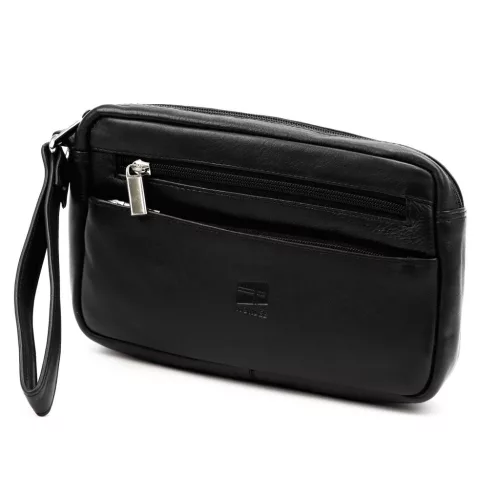 Nordee HP100 fekete férfi bőr autóstáska 23 x 14.5 x 6 cm