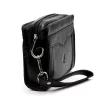 Nordee HP102 fekete férfi bőr autóstáska 21.5 x 14 x 6 cm