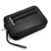 Nordee HP103 fekete férfi bőr autóstáska 23 x 15 x 6 cm