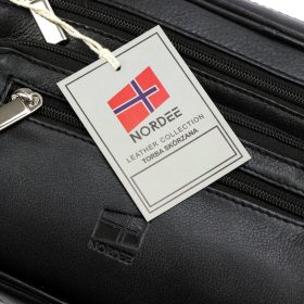 Nordee HP104S fekete férfi bőr autóstáska 24 x 16 x 7 cm