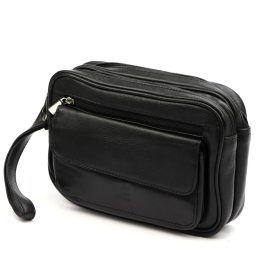 Nordee HP105 fekete férfi bőr autóstáska 24 x 16 x 8 cm