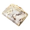 VerMari 9930 bézs kígyőbőr mintás női bőr pénztárca 12.5 x 10 x 3 cm