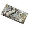 VerMari 72031 szürke kígyóbőr mintás női bőr pénztárca 19 x 9.5 x 4 cm