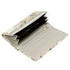 VerMari 72031 bézs kígyóbőr mintás női bőr pénztárca 19 x 9.5 x 4 cm