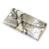 VerMari 3886 szürke kígyóbőr mintás női bőr irattartós pénztárca 19 x 10 x 3.5 cm