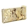 VerMari 3886 bézs kígyóbőr mintás női bőr pénztárca 19 x 10 x 3.5 cm