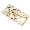VerMari 3886 bézs kígyóbőr mintás női bőr pénztárca 19 x 10 x 3.5 cm