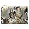 VerMari 9929 szürke kígyóbőr mintás női bőr pénztárca 13.5 x 9 x 3.5 cm