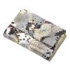 VerMari 9929 szürke kígyóbőr mintás női bőr pénztárca 13.5 x 9 x 3.5 cm