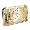 VerMari 9929 bézs kígyóbőr mintás női marhabőr pénztárca 13.5 x 9 x 3.5 cm