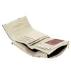 VerMari 9929 bézs kígyóbőr mintás női marhabőr pénztárca 13.5 x 9 x 3.5 cm