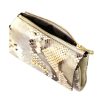 VerMari 9929 bézs kígyóbőr mintás női marhabőr pénztárca 13.5 x 9 x 3.5 cm