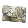 VerMari 3907 szürke kígyóbőr mintás női marhabőr pénztárca 13.5 x 9 x 3.5 cm
