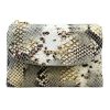 VerMari 3907 szürke kígyóbőr mintás női marhabőr pénztárca 13.5 x 9 x 3.5 cm