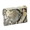 VerMari 3907 szürke kígyóbőr mintás női marhabőr pénztárca 13.5 x 9 x 3.5 cm