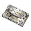 VerMari 3907 szürke kígyóbőr mintás női marhabőr pénztárca 13.5 x 9 x 3.5 cm
