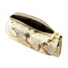 VerMari 3907 bézs kígyóbőr mintás női bőr pénztárca 13.5 x 9 x 3.5 cm