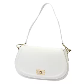 Luka 24-062 fehér női bőr válltáska 33 x 20 x 11 cm