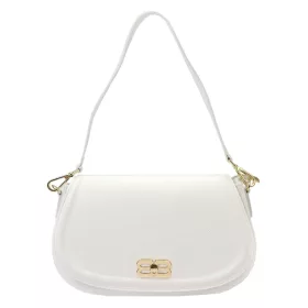 Luka 24-062 fehér női bőr válltáska 33 x 20 x 11 cm