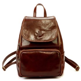 Florence 2007 barna női bőr hátizsák 27 x 32 x 16 cm