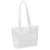 Florence 47 fehér női bőr válltáska, shopper táska 39 x 28 x 10.5 cm