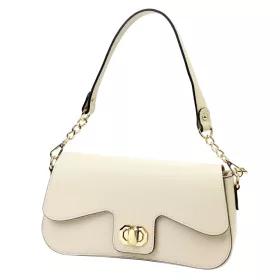 Luka 24-063 bézs női bőr válltáska 28 x 14.5 x 9.5 cm