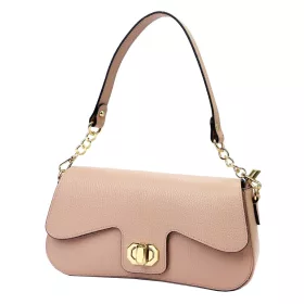   Luka 24-063 púderszínű női bőr válltáska 28 x 14.5 x 9.5 cm