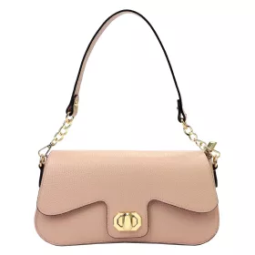   Luka 24-063 púderszínű női bőr válltáska 28 x 14.5 x 9.5 cm