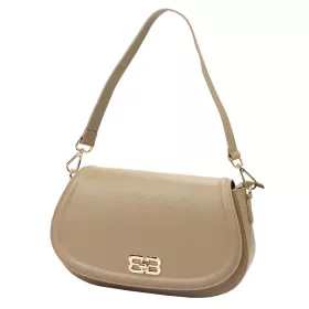 Luka 24-062 drapp női bőr válltáska 33 x 20 x 11 cm