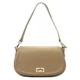 Luka 24-062 drapp női bőr válltáska 33 x 20 x 11 cm