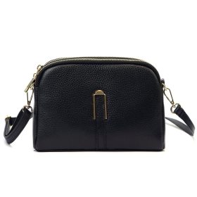   Luka 24-066 fekete női bőr válltáska, oldaltáska 22.5 x 16 x 7 cm