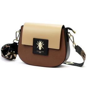   EGO ES0272IN 030025WL barna-bézs női bőr válltáska 23 x 19 x 8 cm