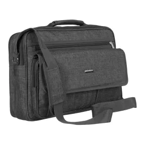   Rovicky R-6519 szürke laptop oldaltáska, aktatáska 40 x 29 x 17 cm