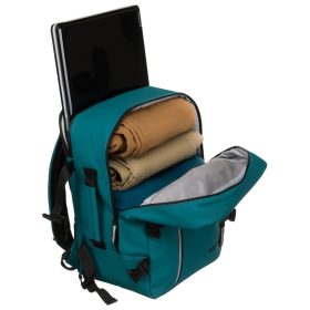   Peterson PTN SKYLINE türkiz hátizsák - WizzAir, Ryanair kézipoggyász 40 x 25 x 20 cm