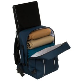   Peterson PTN SKYLINE sötétkék hátizsák - WizzAir, Ryanair kézipoggyász 40 x 25 x 20 cm