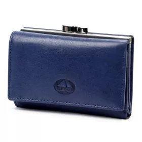   EL FORREST 579-35 RFID navy női bőr pénztárca 12 x 9 x 3 cm