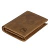 EL FORREST 728-08 RFID konyak férfi bőr pénztárca 9 x 11 x 2.5 cm