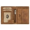 EL FORREST 728-08 RFID konyak férfi bőr pénztárca 9 x 11 x 2.5 cm