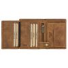 EL FORREST 728-08 RFID konyak férfi bőr pénztárca 9 x 11 x 2.5 cm
