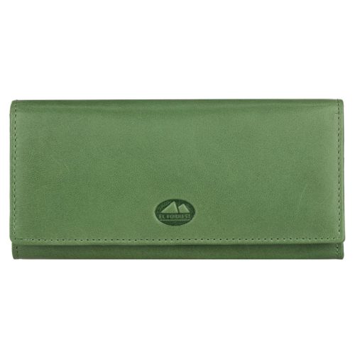 EL FORREST 743-16 RFID zöld női bőr pénztárca 18.5 x 9 x 3.5 cm
