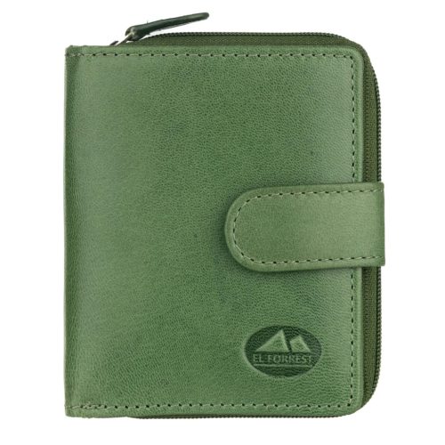 EL FORREST 820-16 RFID zöld női bőr pénztárca 9.5 x 11 x 2.5 cm