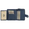 EL FORREST 820-35 RFID navy női bőr pénztárca 9.5 x 11 x 2.5 cm