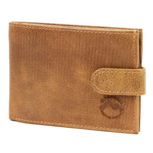 EL FORREST 851-08 RFID barna férfi bőr pénztárca 12 x 8.3 x 3 cm