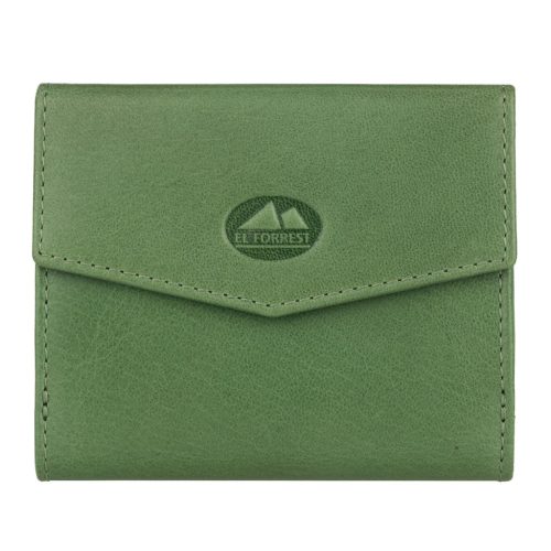 EL FORREST 853-16 RFID zöld női bőr pénztárca 11 x 9.5 x 3 cm