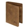 EL FORREST 859-08 RFID konyak férfi bőr pénztárca 10 x 12.8 x 2.8 cm