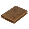 EL FORREST 859-08 RFID konyak férfi bőr pénztárca 10 x 12.8 x 2.8 cm